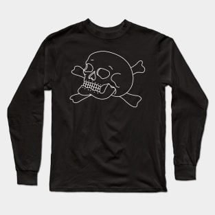 Homeschool skull tattoo Long Sleeve T-Shirt